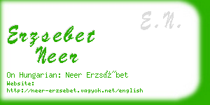 erzsebet neer business card